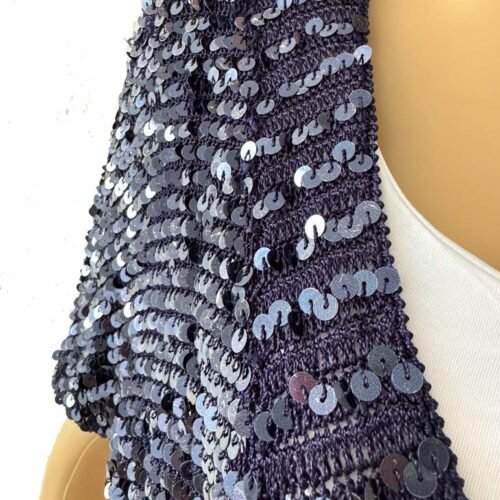 Dámsky spolocensky cardigan s flitrami blue