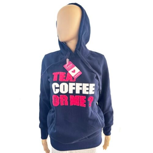 Dámska mikina modna fashion coffee blue s kapucnou