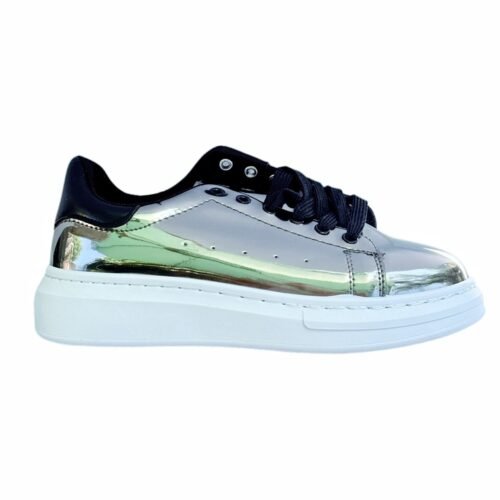 Dámske tenisky sneakers športové topánky metalic