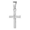 Prívesok kríž lesklý/diamantový 13mm striebro 925/000 ródiované