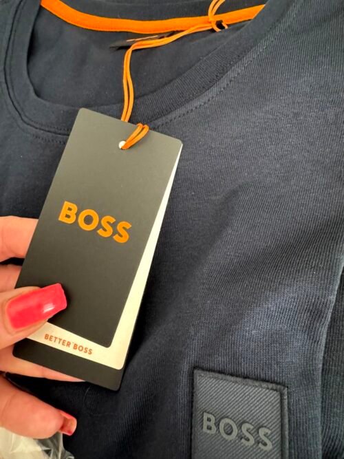 BOSS panske tricko s dlhym rukavom tshirt 50512111TACKS blue
