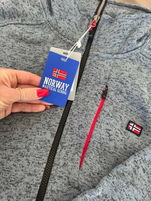 NORWAY 1963 Pánska mikina bunda na zips 849347 siva