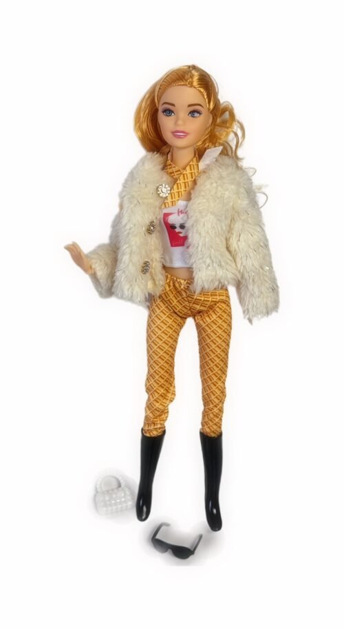 Detska babika s dlhymi vlasmi Doll Blond Fashion 26cm Anime – Obrázok 3