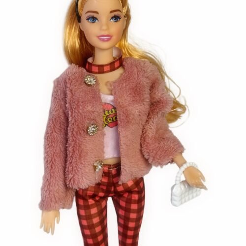 Detska babika s dlhymi vlasmi Doll Blond Fashion 26cm Anime