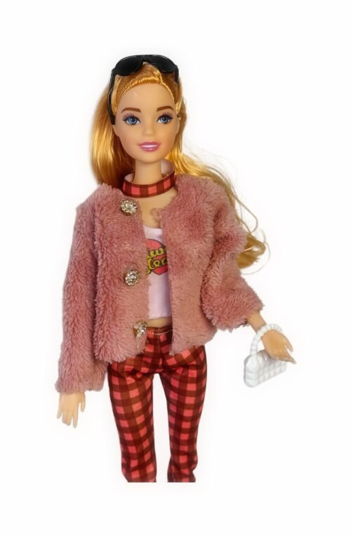 Detska babika s dlhymi vlasmi Doll Blond Fashion 26cm Anime