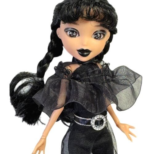 Alternative view of Babika Wednesday Doll Addams Family 26cm Anime black