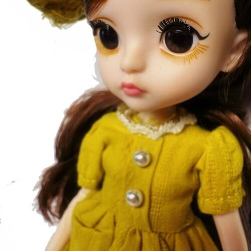 Detska babika s dlhymi vlasmi Doll Fashion 26cm Romance