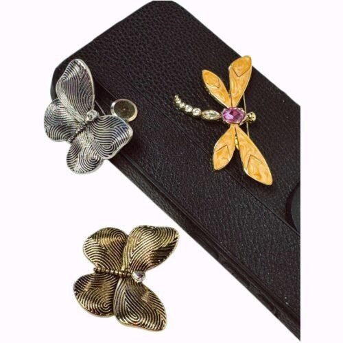 Brošňa Vážka modne doplnky nature crystal multicolor