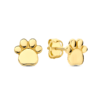 ZLATO Dámske Zlaté náušnice Psie labky Labka 585/000