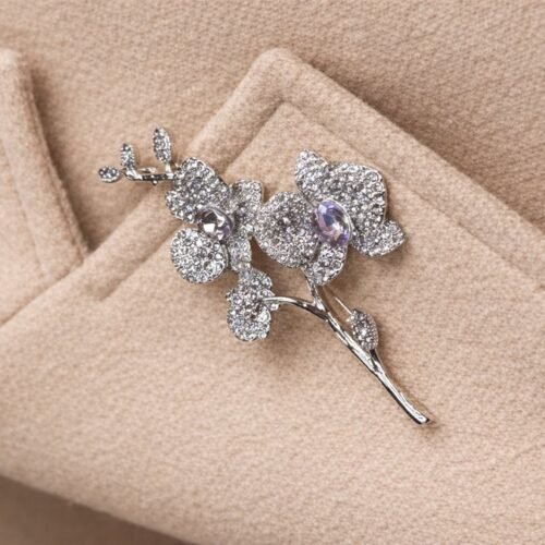 Brošňa Orchidea modna Kvet Flower elegant