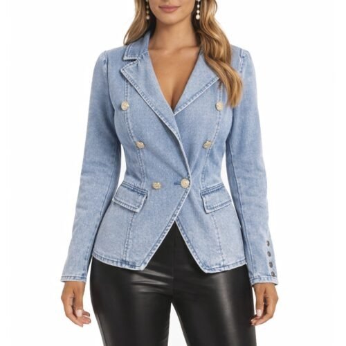 Dámske Džínsove Sako Jacket jeans blue denim