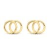 náušnice dvojite kruhy