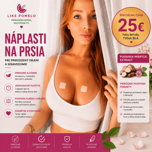 Naplaste na prsia Boobs patches 30ks biele likepomelo multibella pueraria mirifica
