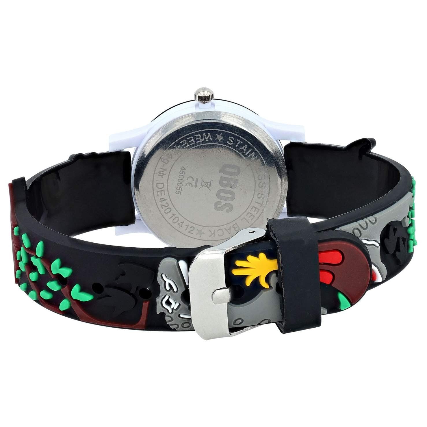 Detské hodinky Dino motív dinosaura Ø29 mm cierne 5 Detské hodinky Dino motív dinosaura Ø29 mm cierne