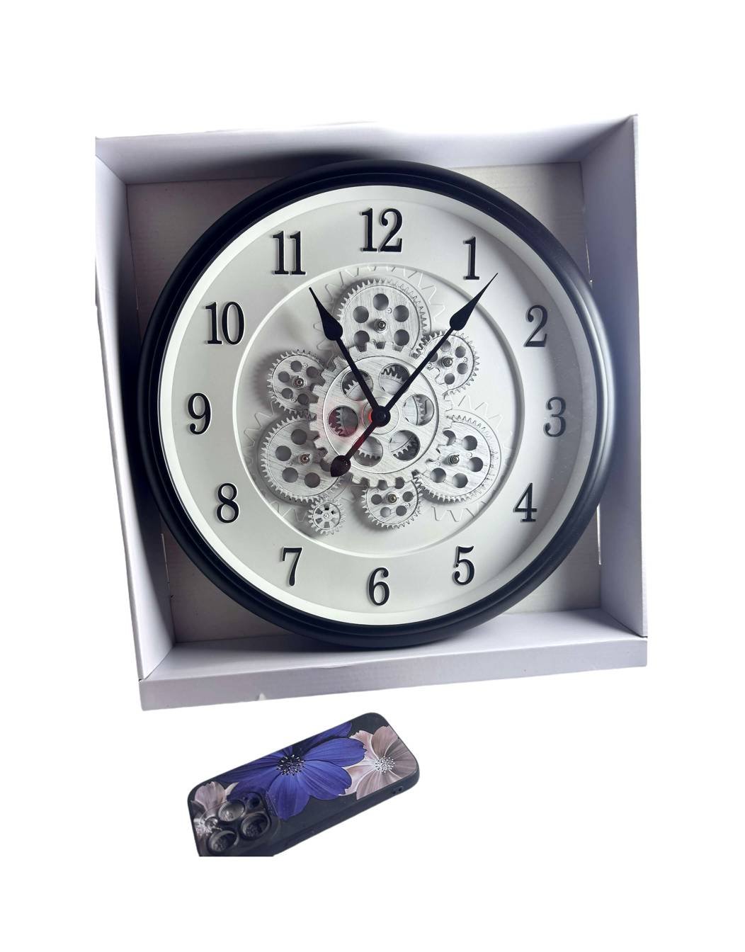 Nástenné hodiny Skeleton v industriálnom vintage štýle Ø 40cm 5 Nástenné hodiny Skeleton v industriálnom vintage štýle Ø 40cm – Obrázok 3