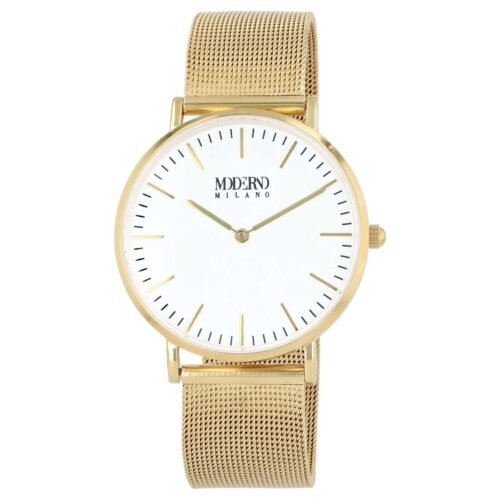 hodinky Moderno Milano z chirurgickej ocele Ø36 mm zlatá farba