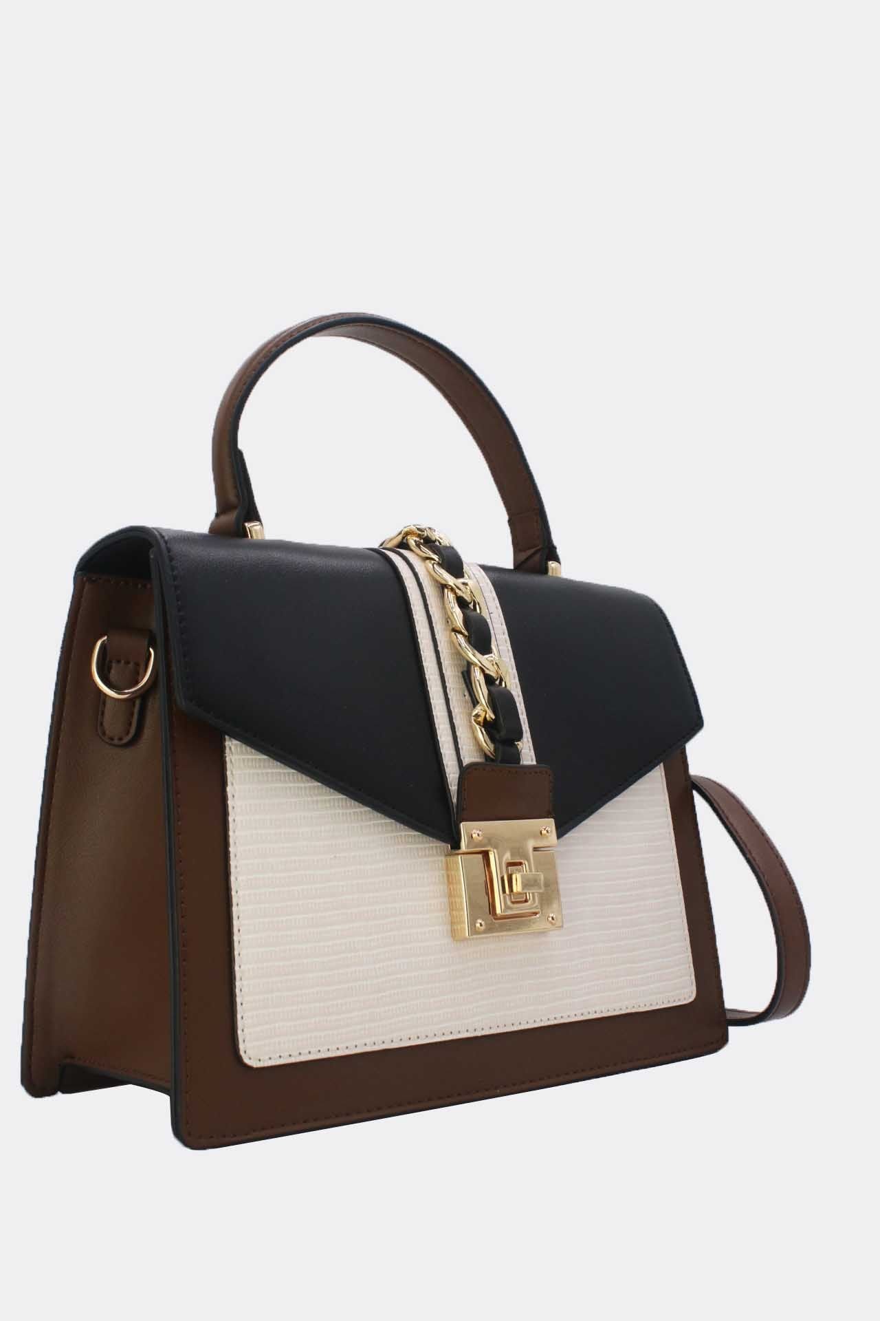 FRANCE CHIC STYLE KABELKA HANDBAG CROSSBODY 8012 BLACK 3 FRANCE Chic Style Kabelka Handbag Crossbody 8012 Black – Obrázok 2