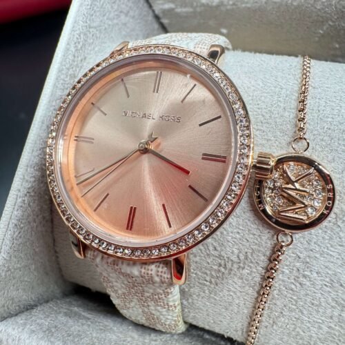 Darčekový set Michael Kors Addyson (MKO9002SET) – Hodinky, náramok a náušnice