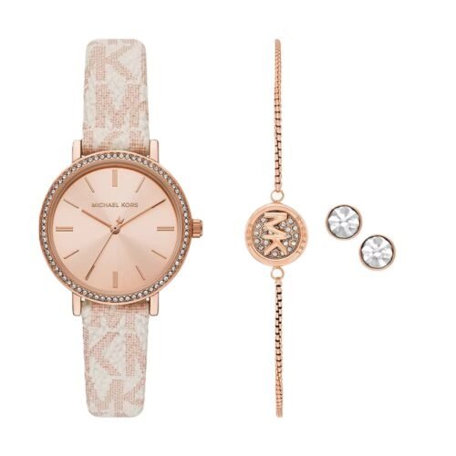Darčekový set Michael Kors Addyson (MKO9002SET) – Hodinky, náramok a náušnice
