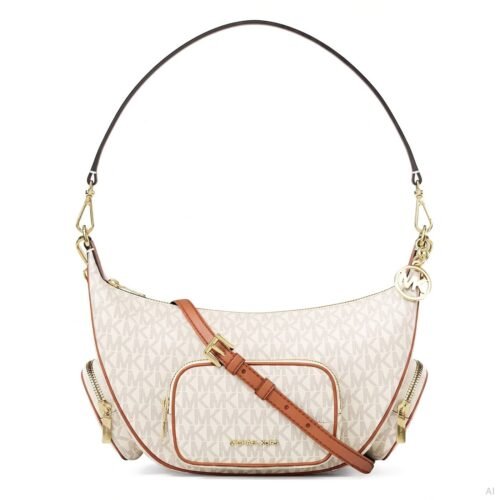 Alternative view of Michael Kors Kabelka Merrit Logo Crossbody Bag Vanilla