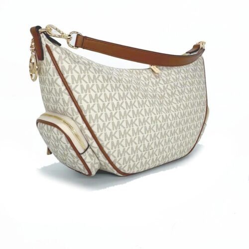 MICHAEL KORS KABELKA MERRIT LOGO CROSSBODY BAG VANILLA 10 Michael Kors Kabelka Merrit Logo Crossbody Bag Vanilla