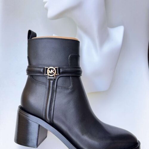 MICHAEL KORS Mindy Buckle Ankle Boots Black 49F4MNME5L – dámske členkové čižmy