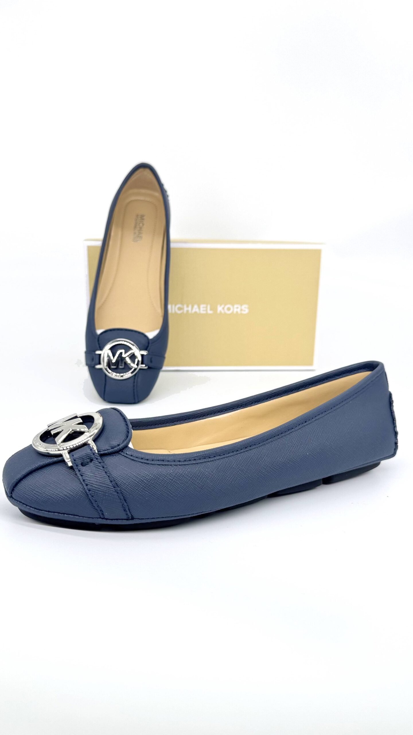 MICHAEL KORS DÁMSKE BALERINY FULTON MOC BALLET BLUE 1 MICHAEL KORS DÁMSKE baleriny Fulton Moc ballet blue