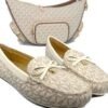 mk kors loafers vanilla signature mokasiny