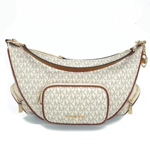 Michael Kors Kabelka Merrit Logo Crossbody Bag Vanilla