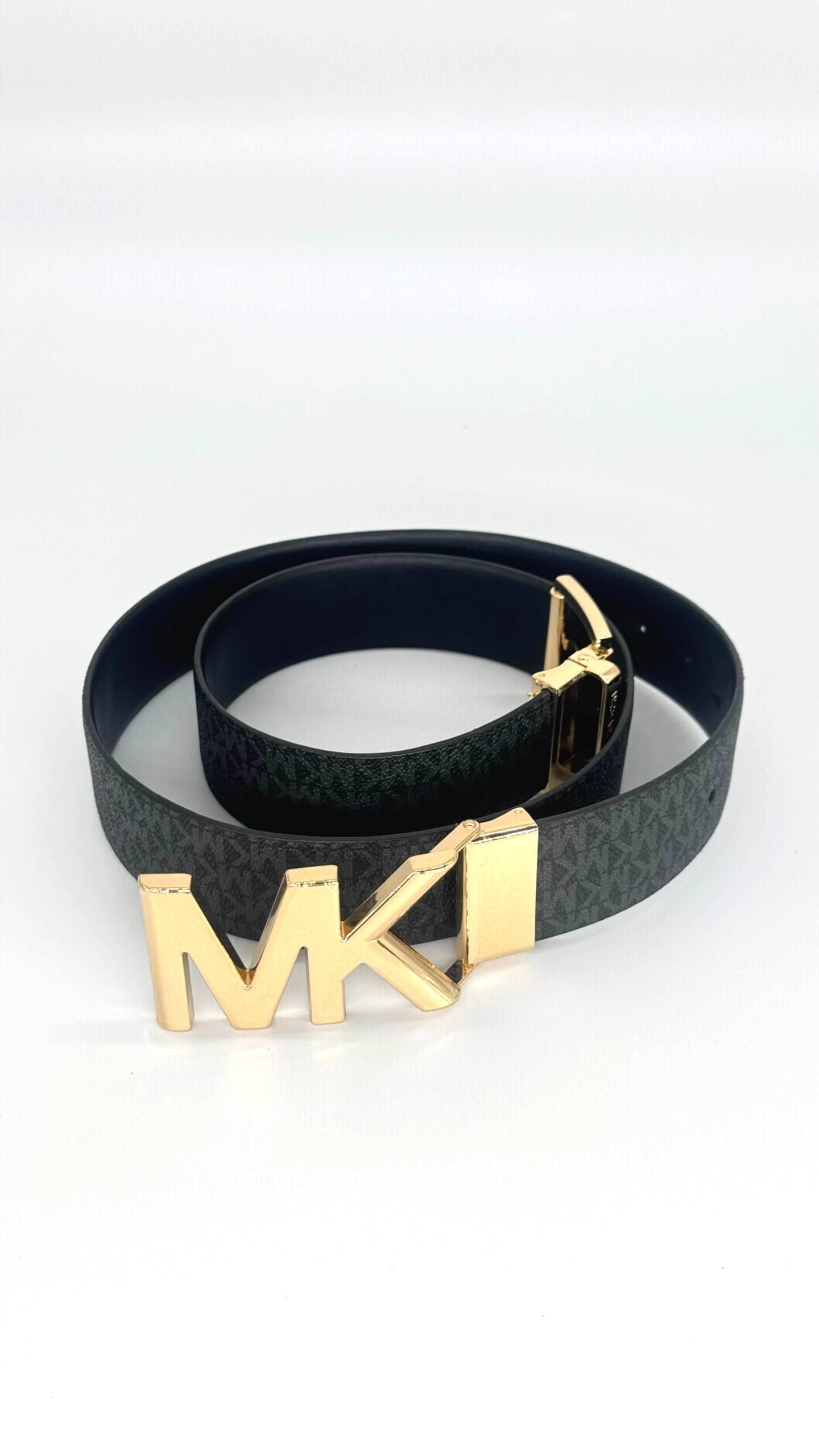 MICHAEL KORS MK OPASOK LOGO BUCKLE BELT BLACK 2 MICHAEL KORS MK Opasok Logo Buckle Belt Black