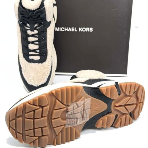 MICHAEL KORS DARIUS SHEARLING HIKER SNEAKER BLACK PANSKE 13 MICHAEL KORS Darius Shearling Hiker Sneaker Black panske – Obrázok 7