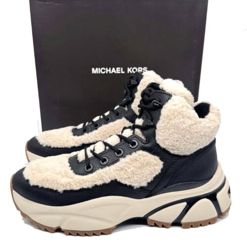 MICHAEL KORS DARIUS SHEARLING HIKER SNEAKER BLACK PANSKE 12 MICHAEL KORS Darius Shearling Hiker Sneaker Black
