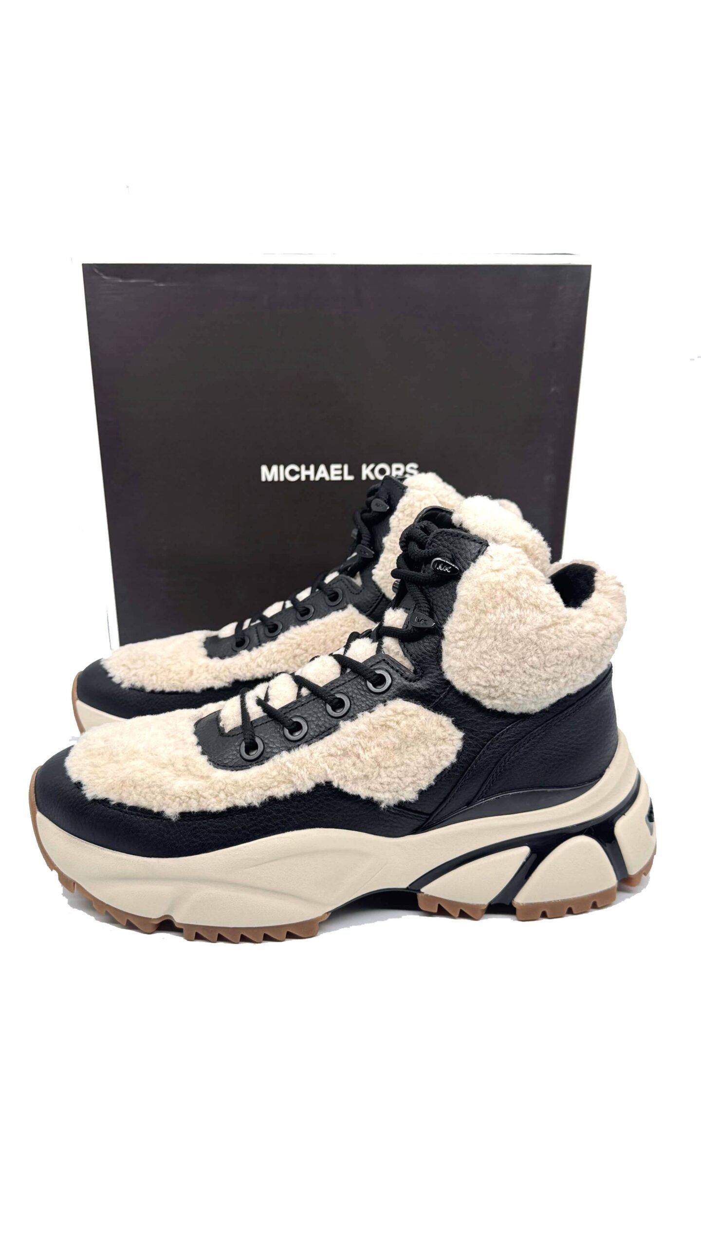 MICHAEL KORS DARIUS SHEARLING HIKER SNEAKER BLACK PANSKE 6 MICHAEL KORS Darius Shearling Hiker Sneaker Black