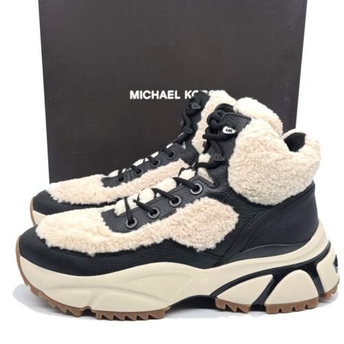 MICHAEL KORS DARIUS SHEARLING HIKER SNEAKER BLACK PANSKE 10 MICHAEL KORS Darius Shearling Hiker Sneaker Black