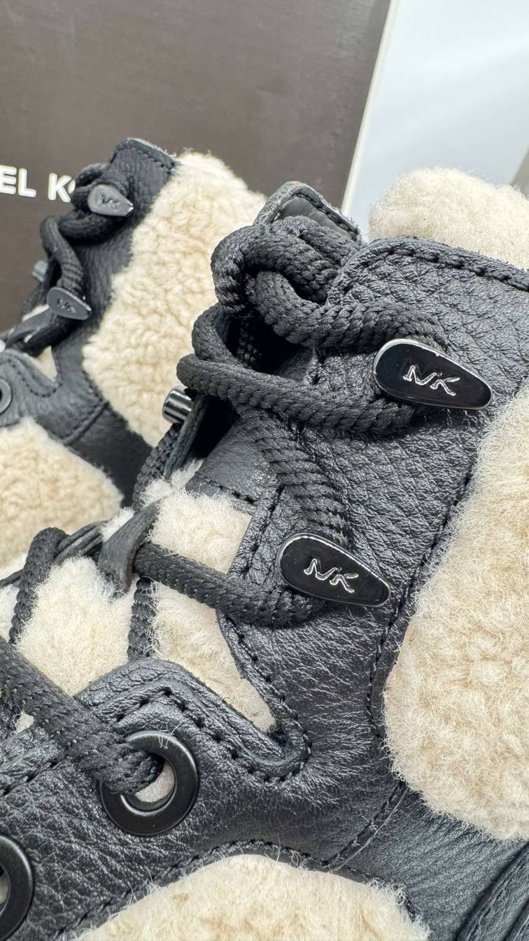 MICHAEL KORS DARIUS SHEARLING HIKER SNEAKER BLACK PANSKE 5 MICHAEL KORS Darius Shearling Hiker Sneaker Black panske – Obrázok 5