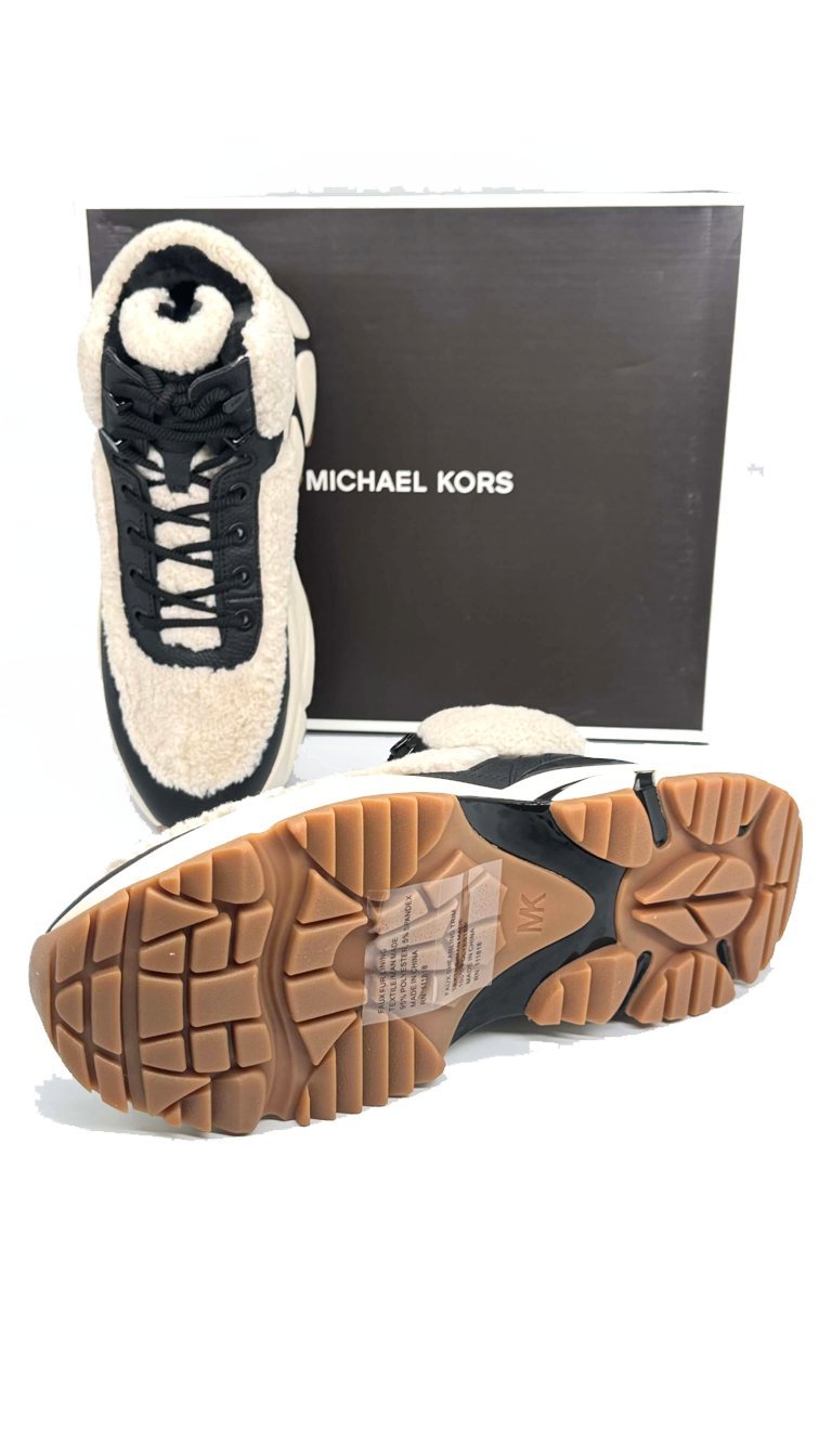 MICHAEL KORS DARIUS SHEARLING HIKER SNEAKER BLACK PANSKE 7 MICHAEL KORS Darius Shearling Hiker Sneaker Black panske – Obrázok 7