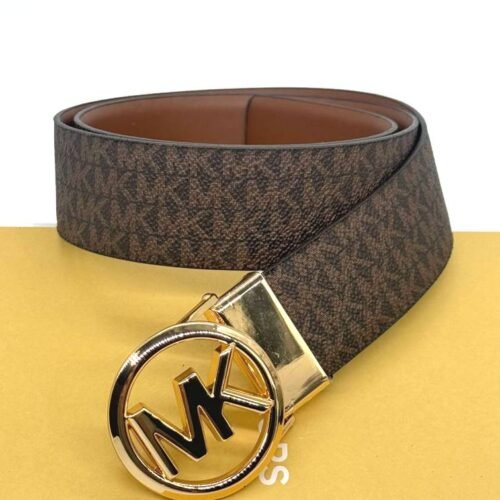 MICHAEL KORS MK Logo Buckle Belt Brown reversible opasok