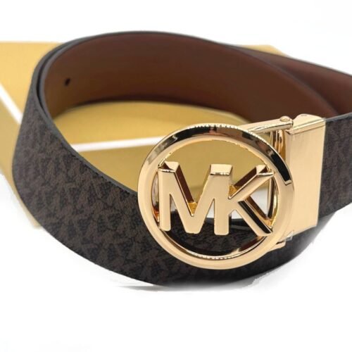 MICHAEL KORS MK LOGO BUCKLE BELT BROWN REVERSIBLE OPASOK 7 MICHAEL KORS MK Logo Buckle Belt Brown reversible opasok