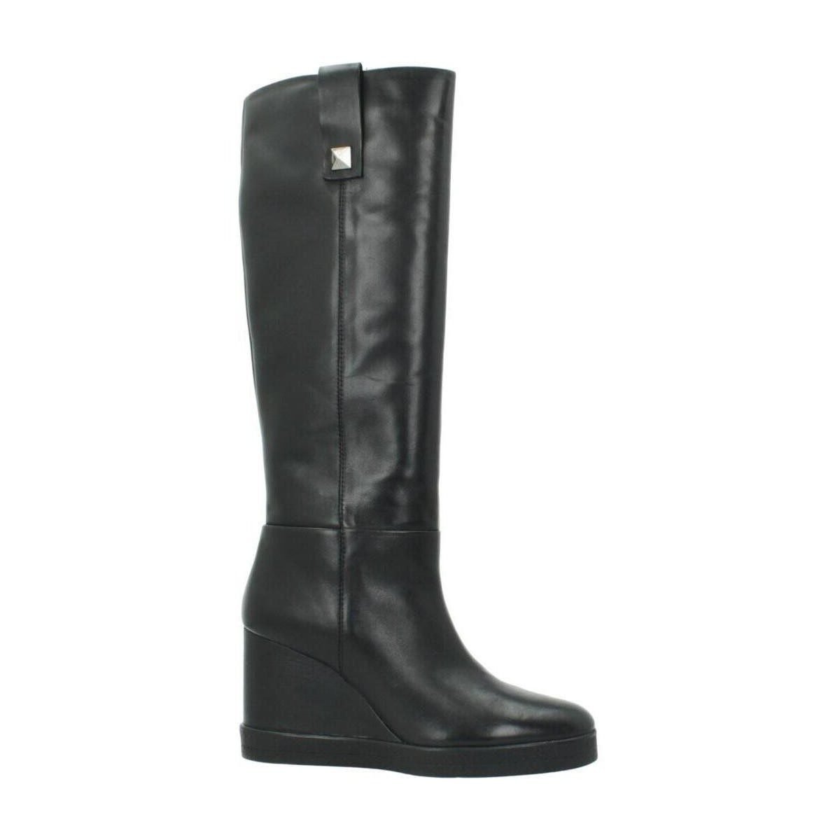 GEOX DÁMSKE KLINOVE ČIŽMY D ELIDEA WEDGE BOOTS WOMEN C9999 1 GEOX Dámske klinové čižmy D ELIDEA WEDGE BOOTS