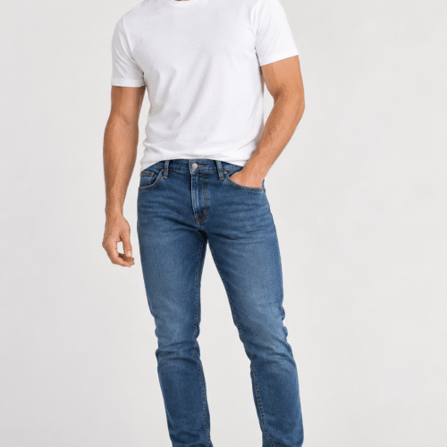 WRANGLER PÁNSKE RIFLE STRAIGHT LEG BLUE JEANS 5 WRANGLER Pánske rifle Straight Leg Authentic Blue Jeans