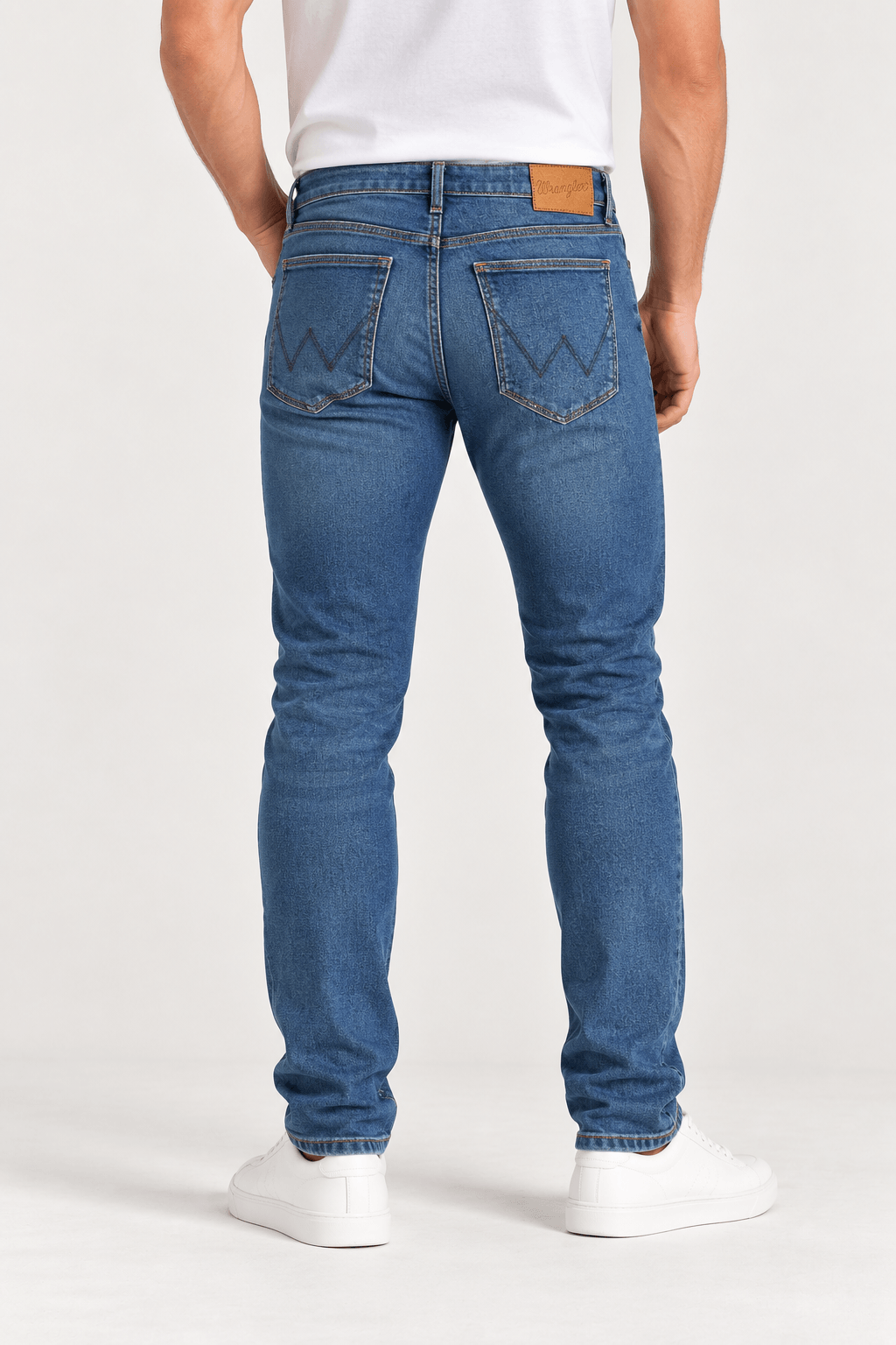 WRANGLER PÁNSKE RIFLE STRAIGHT LEG BLUE JEANS 2 WRANGLER Pánske rifle Straight Leg Authentic Blue Jeans