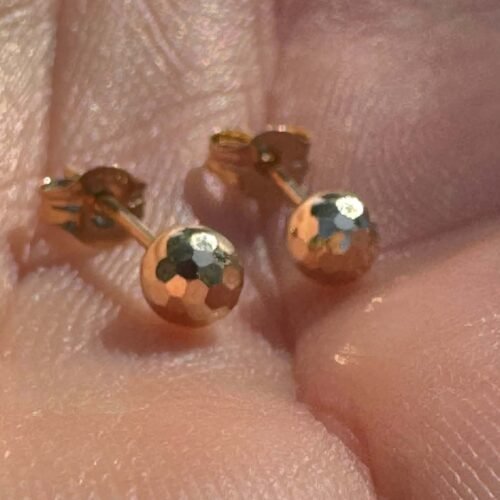 ZLATO Dámske Zlaté náušnice guľky gulicky 4,0 mm 585/000